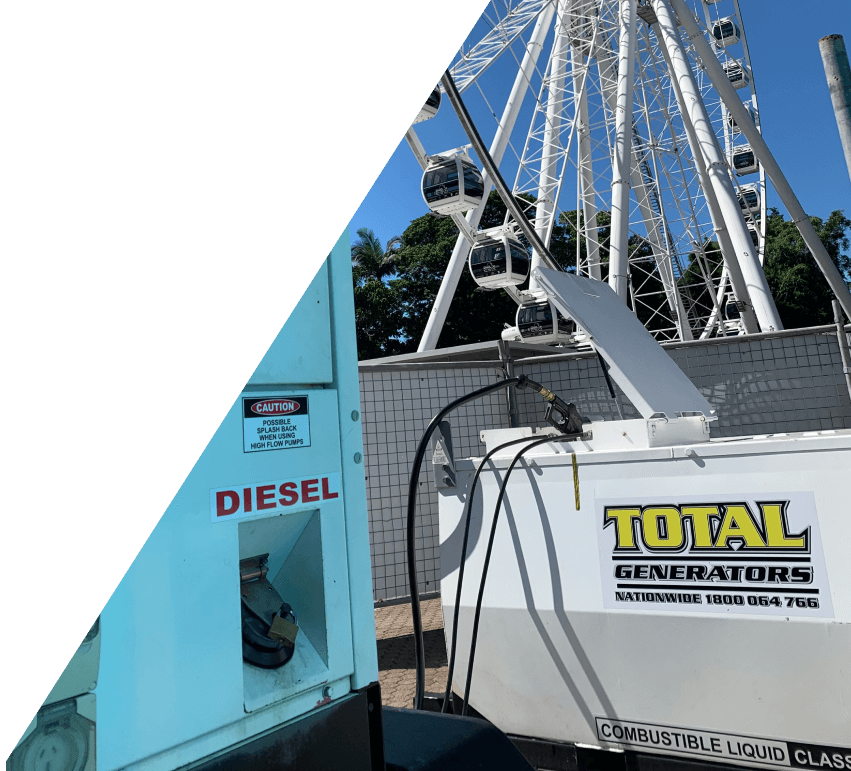 Total Generators is hired around Brisbane South Bank