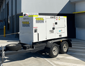 70kVA Trailed mounted generator